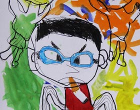 我的爸爸-儿童画创想班-2017年6月16日（春季班）学生作品-新起点画苑